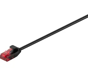 MicroConnect CAT6 U/UTP SLIM 0,15 m czarny