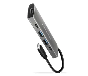 Axagon HMC-5G2, hub USB 10Gb/s, porty 2x USB-A, 2x USB-C, HDMI 4k/60, PD 100W, kabel USB-C 13cm