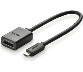 Ugreen 20134 Adapter Micro HDMI(M) - HDMI(F) 20 cm czarny