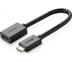 Ugreen 20137 Adapter MiniHDMI(M) - HDMI(F) 22 cm czarny
