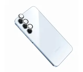 FIXED Szkło aparatu Szkło ochronne na obiektyw aparatu Samsung Galaxy A55 5G srebrne
