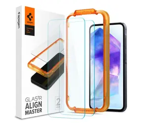 Spigen Glass tR AlignMaster 2 Pack szkła ochronne do Samsung Galaxy A55 2 szt