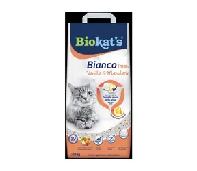 Żwirek BIANCO FRESH wanilia i mandarynka firmy Biokat 10kg
