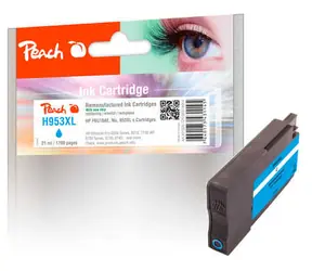 Peach remanufactured alternativní cartridge HP 953XL (F6U16AE) modrá