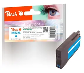 Peach alternativní cartridge HP 953XL (F6U16AE) modrá