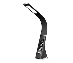 Lampa stołowa LED Solight WO46-B z wyświetlaczem 6W czarna