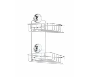 Półka łazienkowa Compactor Bestlock podwójna chromowana