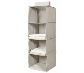 Compactor Oxford Wiszący organizer na ubrania - 4 półki