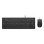 Lenovo / Zestaw klawiatura i mysz / przewodowy / USB-A / czarny