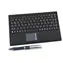 Keysonic ACK-540U+ (US) czarny / Mini klawiatura / Touchpad / USB