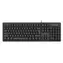 A4Tech FKS12 czarny / Cicha klawiatura / USB / CZ/US / multimedia