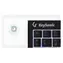 Keysonic KSK-3211ELU czarny / Super Mini klawiatura / Touchpad / USB / Podświetlenie LED / DE