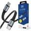 Kabel Hyper 3mk N-SERIES USB-C do USB-C czarny / Kabel do transmisji danych / 3 m / 60 W / PD 3.0 / QC 3.0
