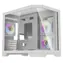 darkFlash FT418 biały / obudowa PC / mATX / ITX / 6x ARGB 120mm / przezroczysty panel boczny / bez zasilacza