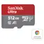 SanDisk Ultra microSDXC 512GB + adapter / Karta pamięci / Klasa 10 / UHS-I / odczyt: do 140 MB/s