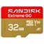 SanDisk Extreme GO microSDHC 32GB / Karta pamięci / UHS-I U3 V30 / odczyt: 100 MB/s / zapis: 60 MB/s / nadaje się do 4K