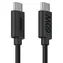 HAMA czarny / Kabel ładujący / USB-C / USB-C / 60 W / 1,2 m