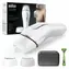 Braun Silk-expert Pro 5 PL5145 IPL biało-srebrny / Depilator IPL / 400 000 błysków / zasilanie sieciowe