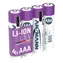 Ansmann 1311-0028 biały/fioletowy / Akumulator / Li- ION / AAA (Micro) / 1,5 V / 500 mAh / 4 szt.