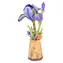 Robotime Purple Iris / Drewniana układanka 3D / 73 elementy / wiek 14+