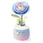 Robotime Camellia niebieska / układanka mechaniczna 3D / nocna lampa zapachowa / 73 elementy / 14+