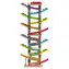 Duży tor wyścigowy 2Kids Toys 12 ramp / Tor wyścigowy / 36 elementów / Drewno / Od 18 miesięcy