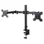 Esperanza ERW018 czarny / Uchwyt biurkowy do 2 monitorów / 10-27" / do 8 kg / VESA 75-100