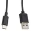 Lanberg USB 2.0 Type-C (M) - USB-A (M) 1 m czarny / Kabel USB do transmisji danych / 480 Mbit/s