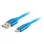 Lanberg CA-USBO-22CU-0010-BL niebieski / Kabel USB-A do USB-C / 1 m / USB 2.0