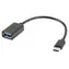 Lanberg AD-OTG-UC-01 czarny / kabel OTG / USB-A (żeński) - USB-C (męski) / USB 2.0 / 0,15 m