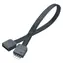 Przewód przedłużający Akasa do taśm LED czarny / Przewód / RGB 4pin / 50 cm