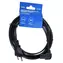 Savio CL-144 czarny / Kabel zasilający / 3 m / złącze kątowe