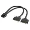 Akasa AK-CBPW33-15 / Power adapter / 2x SATA do 4+4-pin CPU / 15 cm / 18 AWG