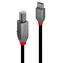 Lindy / Kabel USB / USB C - USB B / 0,5 m / Czarny