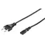 Przewód zasilający MicroConnect CEE 7/16 - C7 1,8 m czarny / Przewód zasilający / 250 V / 2,5 A