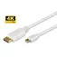 Kabel MicroConnect Mini DisplayPort (M) - DisplayPort (M) 2m biały / 4K