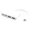 eSTUFF Hub USB-C biały / 2 x USB 3.2 typu A / 2 x USB-C / 4 porty
