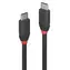 Lindy USB-C - USB-C czarny / Kabel / USB 3.2 / 10 Gbit/s / 1 m