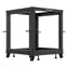 Lanberg Open Rack 12U czarny / Stojak stojący / 19" / 600×600 mm / regulowana głębokość 576-1034 mm / nośność 600 kg
