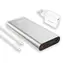 RealPower PB-20000PD Pro srebrny / Power bank 20000 mAh / USB-A + USB-C / 100W PD / Zestaw
