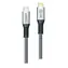2GO srebrny / Kabel do transmisji danych / USB-C do USB-C / 240 W / 2 m / USB 3.2 Gen 2x2 / Thunderbolt 3