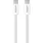 Unitek C14141AWH01-1M biały / Kabel ładujący / USB-C - USB-C / 100 W / PD / 1 m / pleciony / zwijany magnetycznie