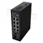 Lanberg ILFE-8P-1GE-1S-120 / Przełącznik / 8x Fast Ethernet PoE / 4X PoE++ + 4X PoE+ / 1x GbE + 1x SFP / DIN / Niezarządzany
