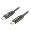 Kabel Lanberg USB-C do USB-C czarny / Kabel do transmisji danych i ładowania / USB 2.0 / 1,8 m / QC 4.0