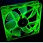 Primecooler PC-UV12025L12G zielony / Wentylator / 120 mm / 3-pinowy / 1800 obr./min / UV