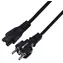 Savio CL-67 czarny / Kabel zasilający / H03VV-F / 1,2 m / 250 V / 2,5 A