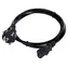 Savio CL-138 czarny / Kabel zasilający / IEC C13 (M) - Typ E (F) / 1,2 m