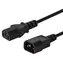 Savio CL-99 czarny / Kabel zasilający / C14 (męski) - C13 (żeński) / 1,2 m / 10 A