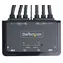 Przełącznik KVM StarTech 2-portowy do dwóch monitorów / przełącznik KVM / HDMI 4K 60Hz / zintegrowane kable USB-A + HDMI + audio 1,5 m