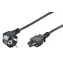 Przewód zasilający MicroConnect CEE 7/7 - C5 czarny / Przewód zasilający / 1,2 m / 250 V / 2,5 A